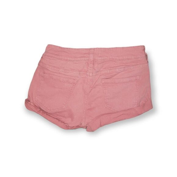 Boom Boom Jeans Orange/Pink Button Fly Jean Shorts 3 - Picture 3 of 4